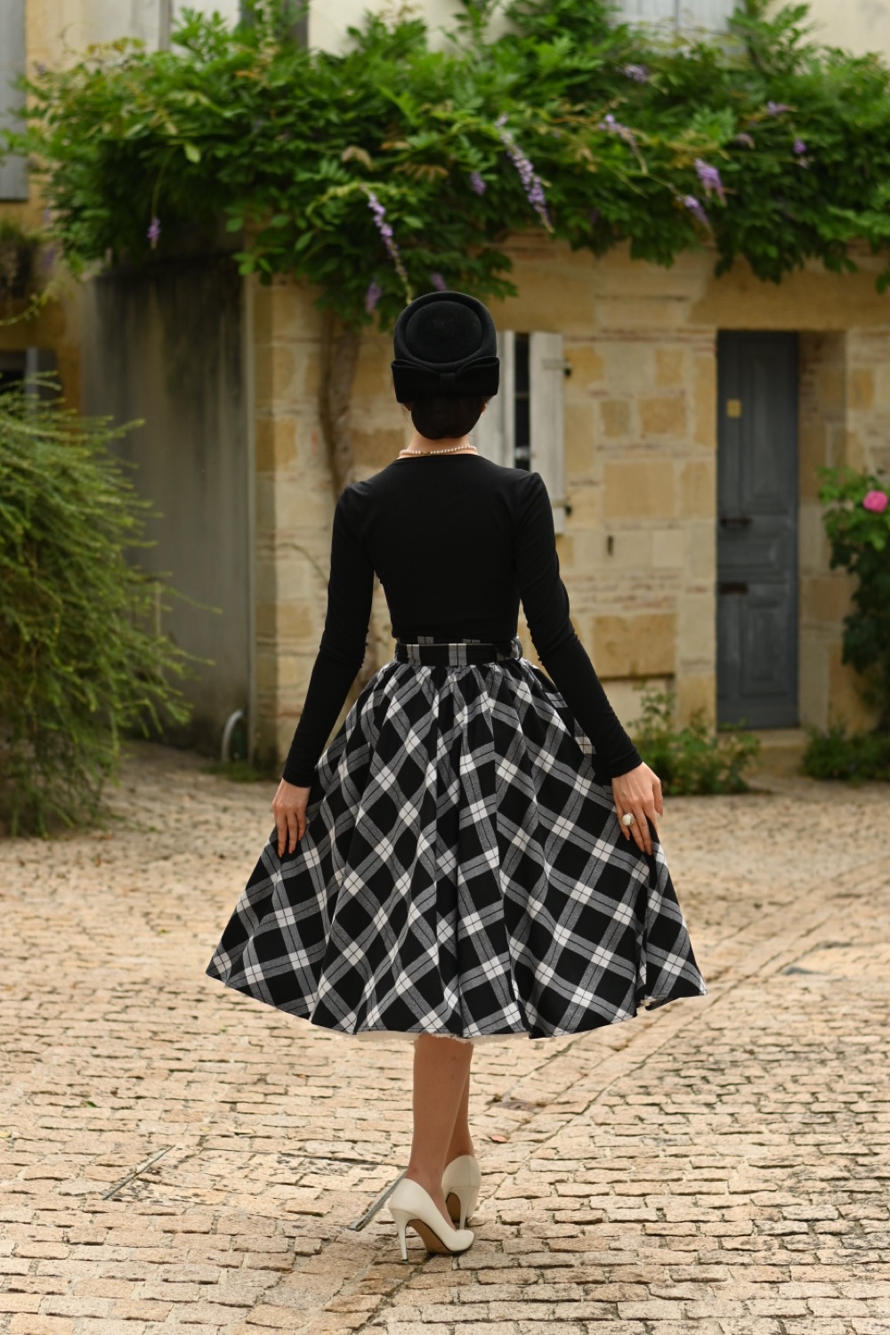 Lacey Tartan Swing Skirt